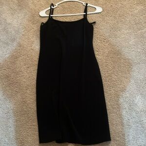 Black maxi dress spaghetti straps